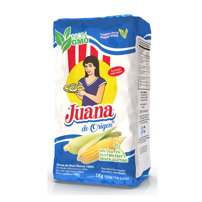 “Juana” Harina de Maíz Blanco 1KG